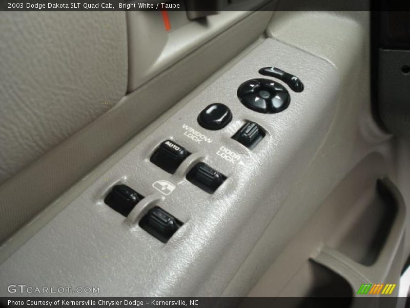 Bright White / Taupe 2003 Dodge Dakota SLT Quad Cab