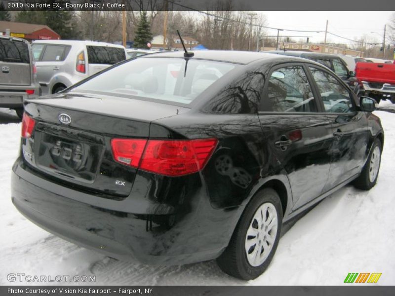 Ebony Black / Coffee 2010 Kia Forte EX