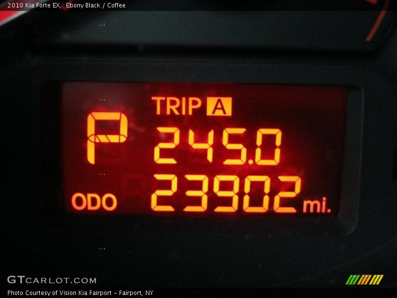Ebony Black / Coffee 2010 Kia Forte EX