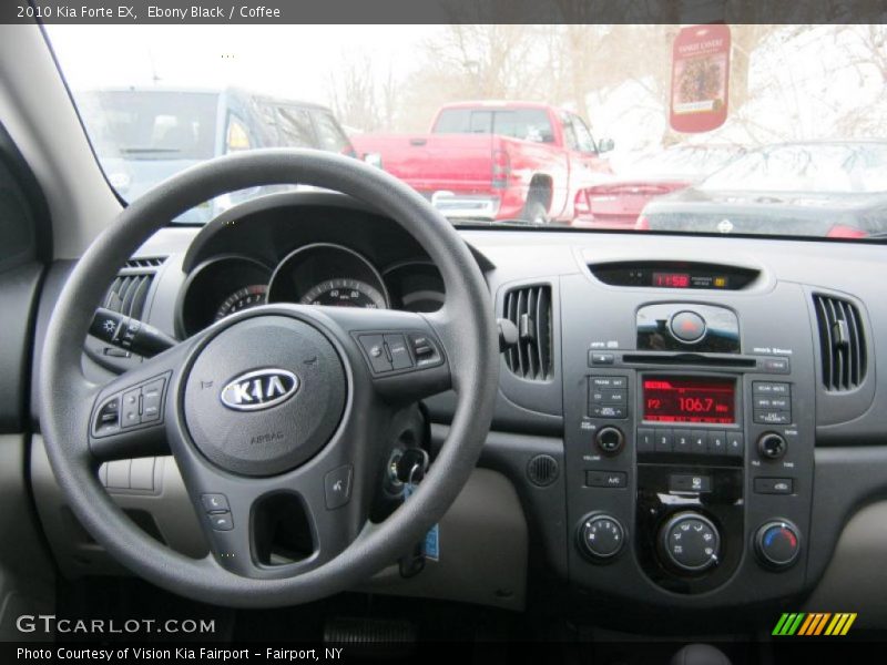 Ebony Black / Coffee 2010 Kia Forte EX