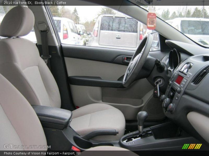 Ebony Black / Coffee 2010 Kia Forte EX