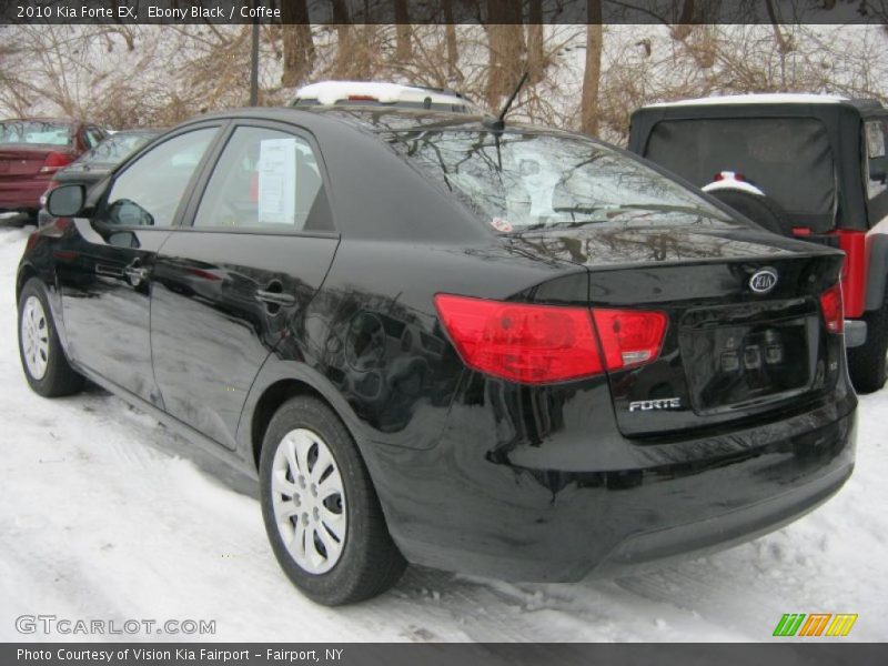 Ebony Black / Coffee 2010 Kia Forte EX