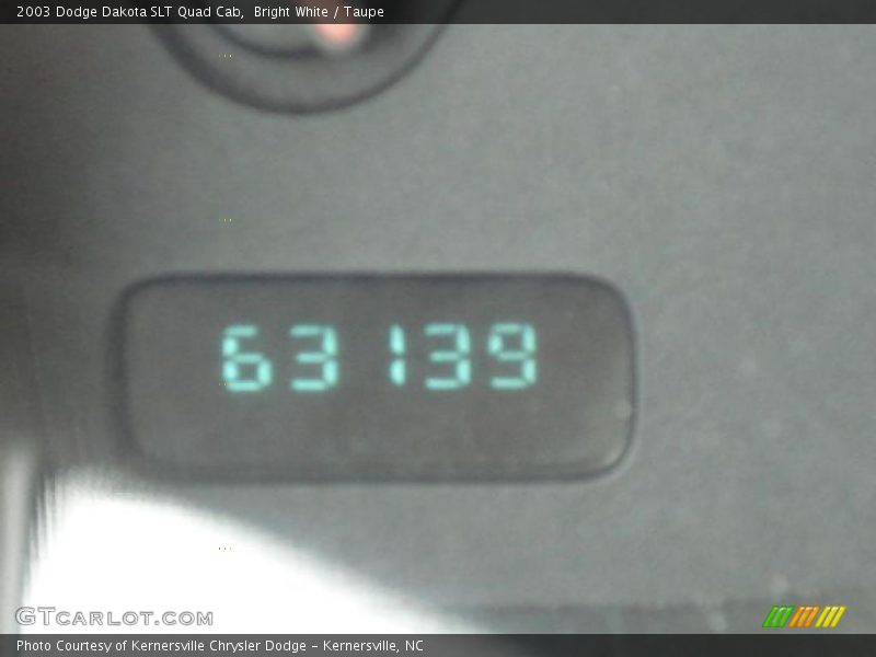 Bright White / Taupe 2003 Dodge Dakota SLT Quad Cab