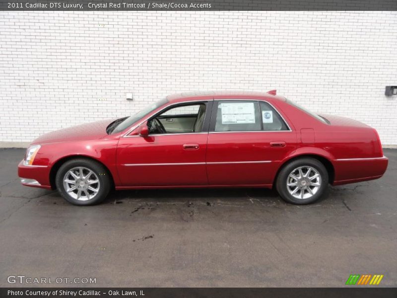 Crystal Red Tintcoat / Shale/Cocoa Accents 2011 Cadillac DTS Luxury
