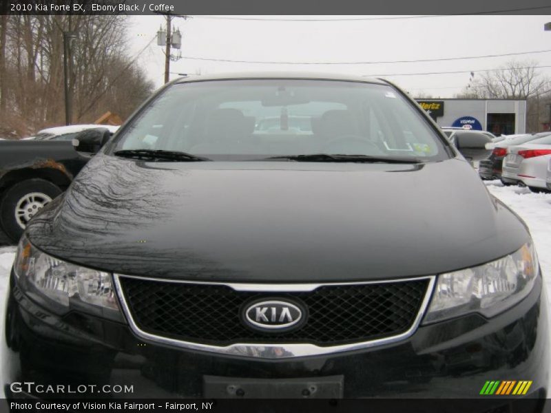 Ebony Black / Coffee 2010 Kia Forte EX