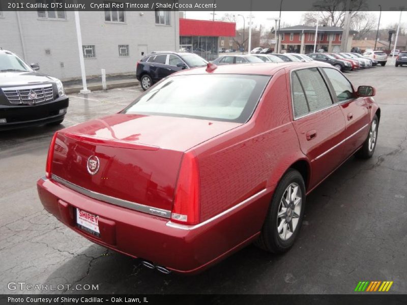Crystal Red Tintcoat / Shale/Cocoa Accents 2011 Cadillac DTS Luxury