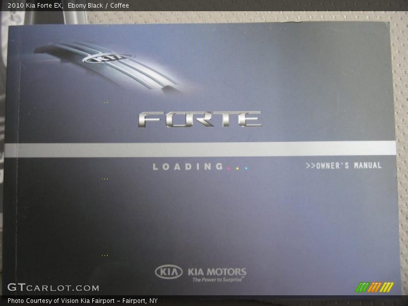 Ebony Black / Coffee 2010 Kia Forte EX
