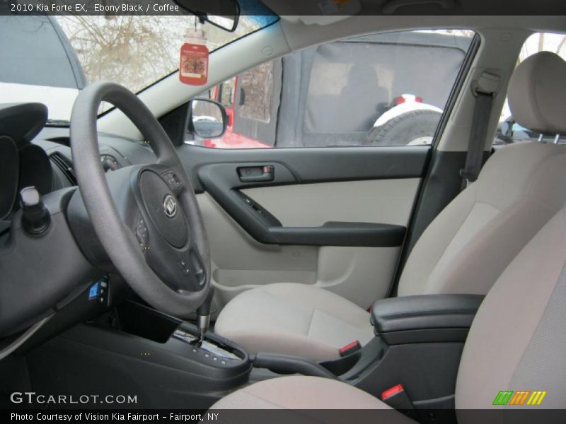 Ebony Black / Coffee 2010 Kia Forte EX