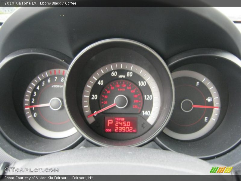 Ebony Black / Coffee 2010 Kia Forte EX