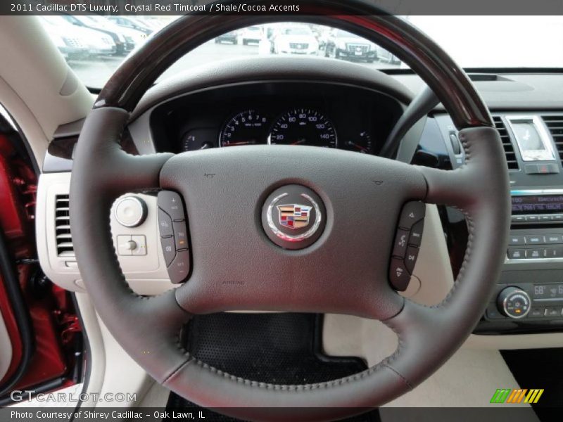 Crystal Red Tintcoat / Shale/Cocoa Accents 2011 Cadillac DTS Luxury