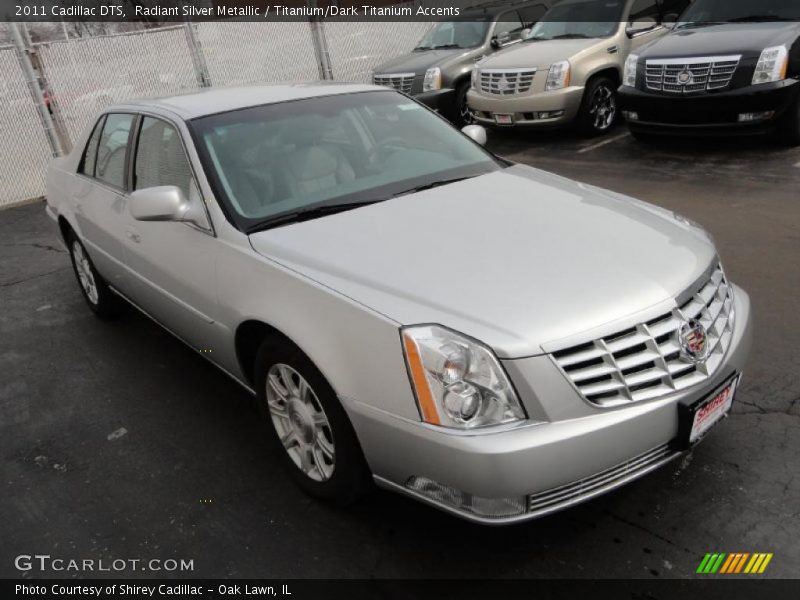 Radiant Silver Metallic / Titanium/Dark Titanium Accents 2011 Cadillac DTS