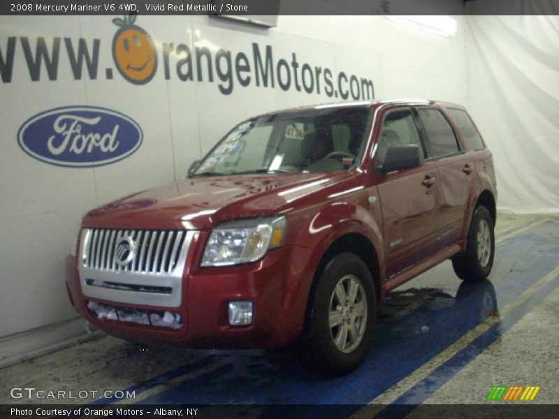 Vivid Red Metallic / Stone 2008 Mercury Mariner V6 4WD