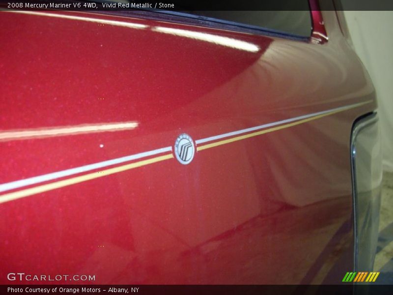 Vivid Red Metallic / Stone 2008 Mercury Mariner V6 4WD