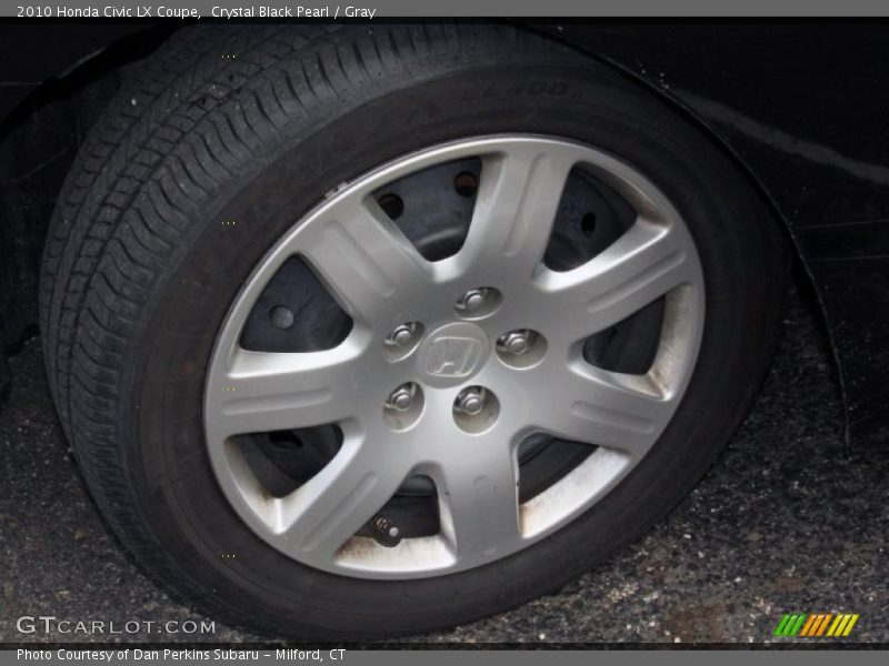 Crystal Black Pearl / Gray 2010 Honda Civic LX Coupe