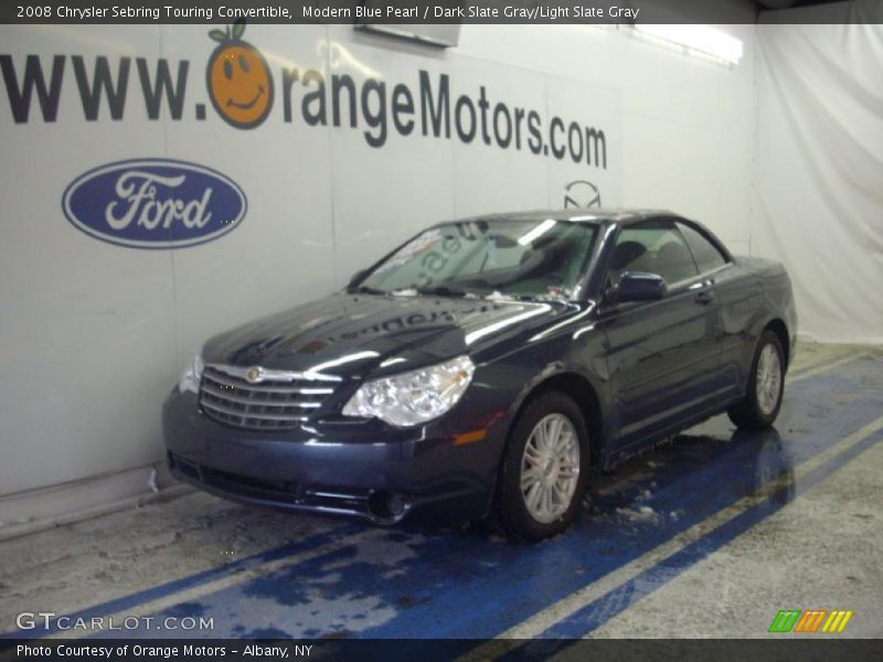 Modern Blue Pearl / Dark Slate Gray/Light Slate Gray 2008 Chrysler Sebring Touring Convertible