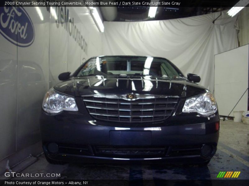 Modern Blue Pearl / Dark Slate Gray/Light Slate Gray 2008 Chrysler Sebring Touring Convertible