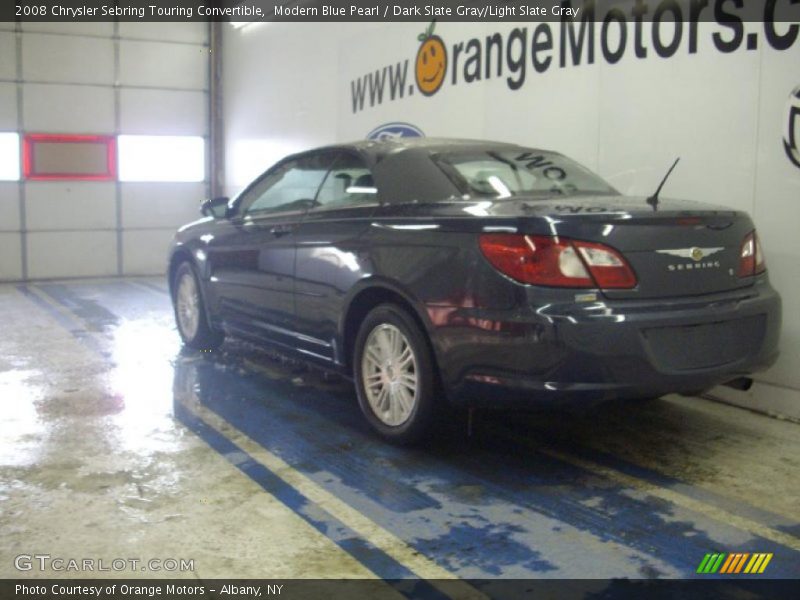 Modern Blue Pearl / Dark Slate Gray/Light Slate Gray 2008 Chrysler Sebring Touring Convertible