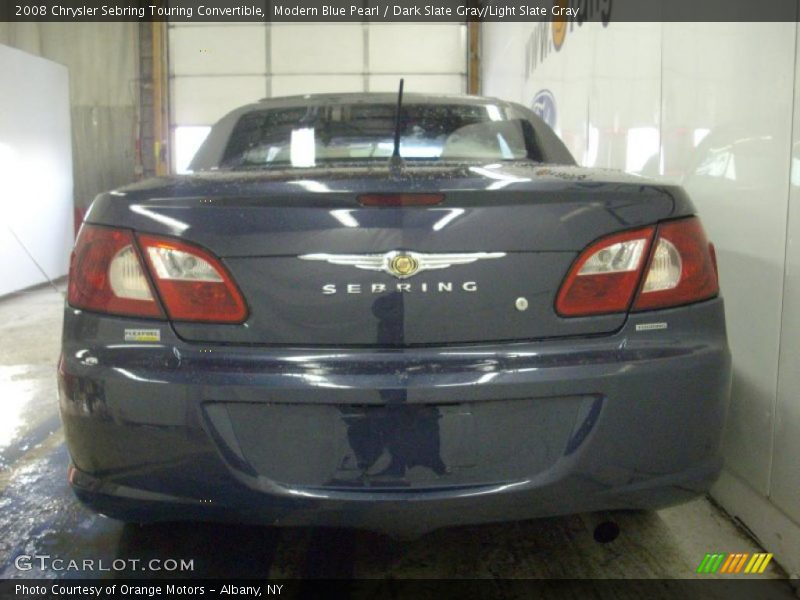 Modern Blue Pearl / Dark Slate Gray/Light Slate Gray 2008 Chrysler Sebring Touring Convertible