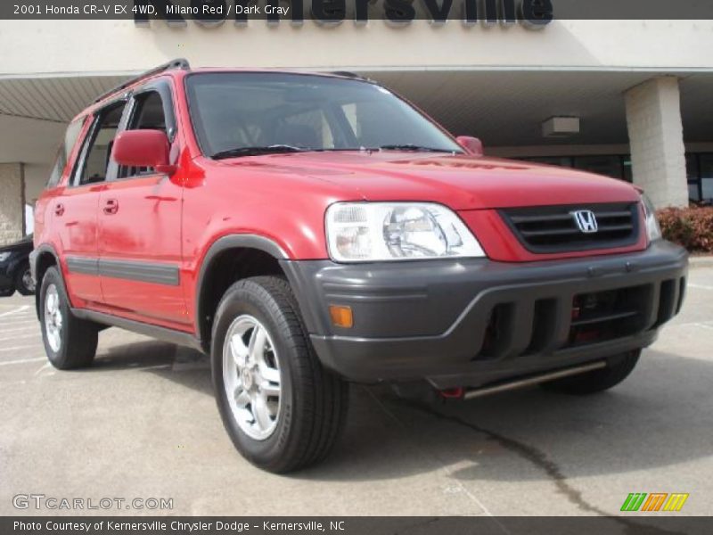 Milano Red / Dark Gray 2001 Honda CR-V EX 4WD