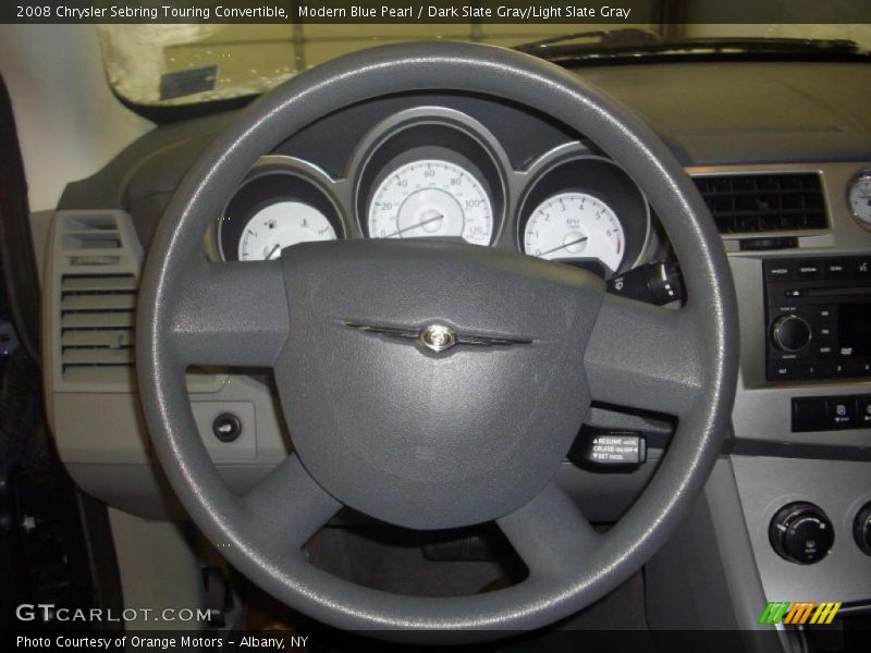 Modern Blue Pearl / Dark Slate Gray/Light Slate Gray 2008 Chrysler Sebring Touring Convertible