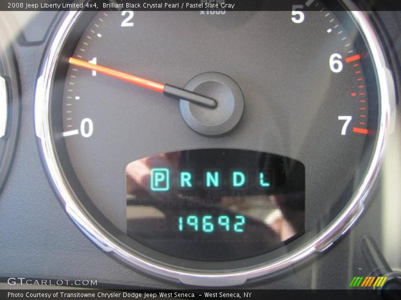 Brilliant Black Crystal Pearl / Pastel Slate Gray 2008 Jeep Liberty Limited 4x4
