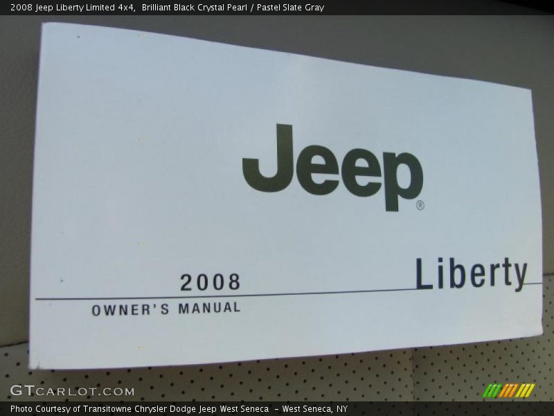 Brilliant Black Crystal Pearl / Pastel Slate Gray 2008 Jeep Liberty Limited 4x4