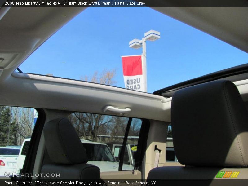 Brilliant Black Crystal Pearl / Pastel Slate Gray 2008 Jeep Liberty Limited 4x4