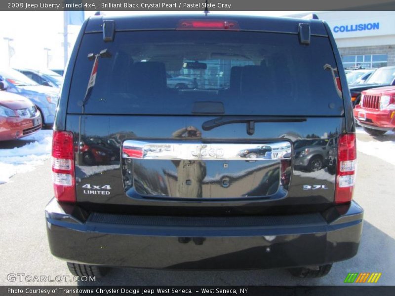 Brilliant Black Crystal Pearl / Pastel Slate Gray 2008 Jeep Liberty Limited 4x4