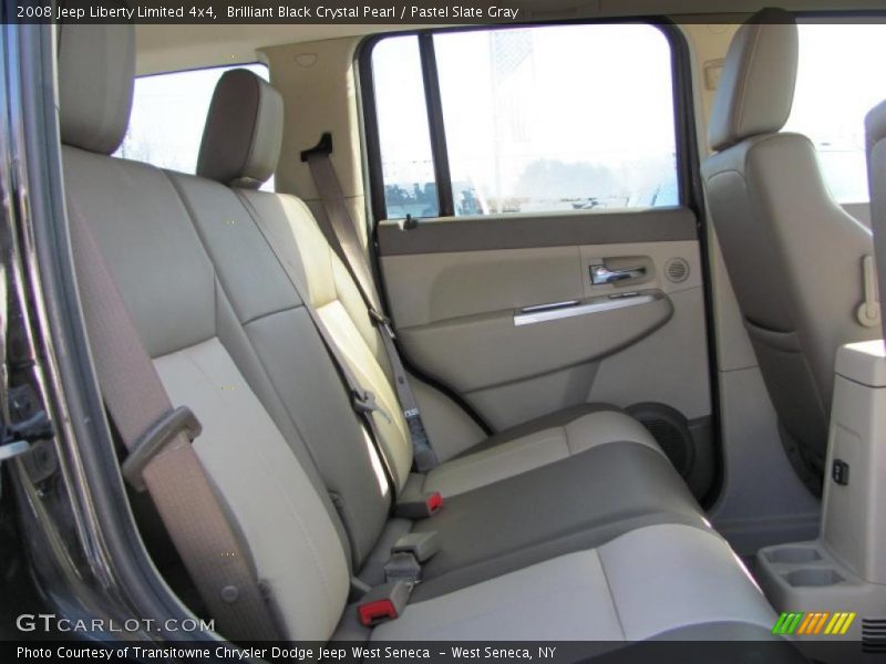 Brilliant Black Crystal Pearl / Pastel Slate Gray 2008 Jeep Liberty Limited 4x4
