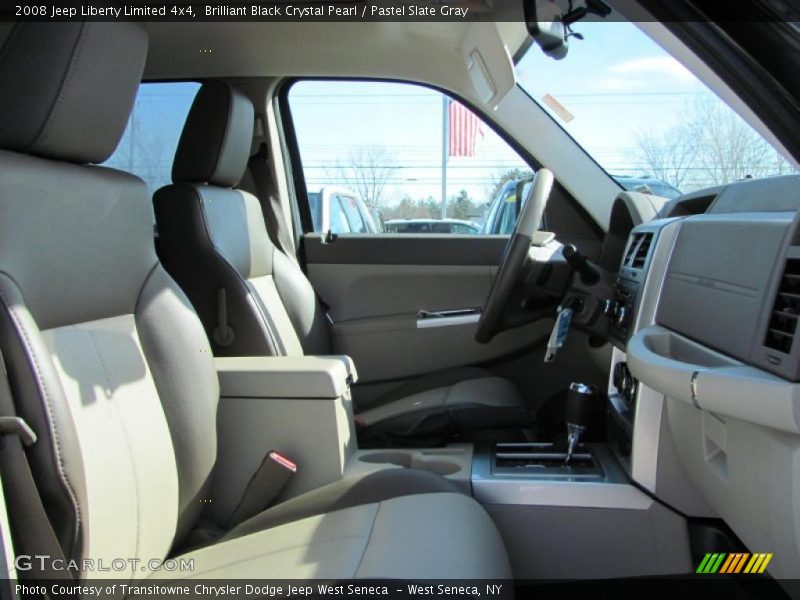 Brilliant Black Crystal Pearl / Pastel Slate Gray 2008 Jeep Liberty Limited 4x4