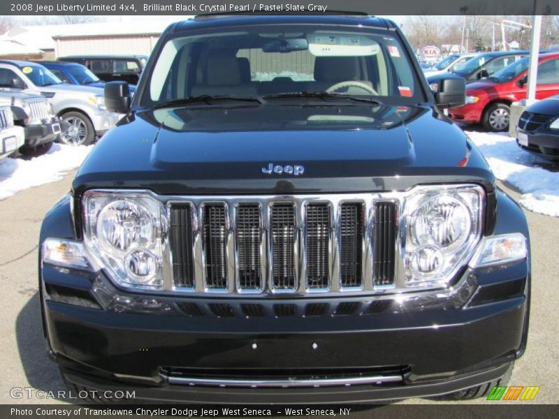 Brilliant Black Crystal Pearl / Pastel Slate Gray 2008 Jeep Liberty Limited 4x4