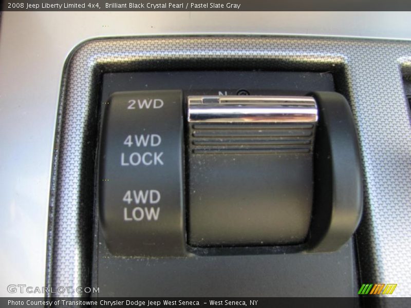 Brilliant Black Crystal Pearl / Pastel Slate Gray 2008 Jeep Liberty Limited 4x4