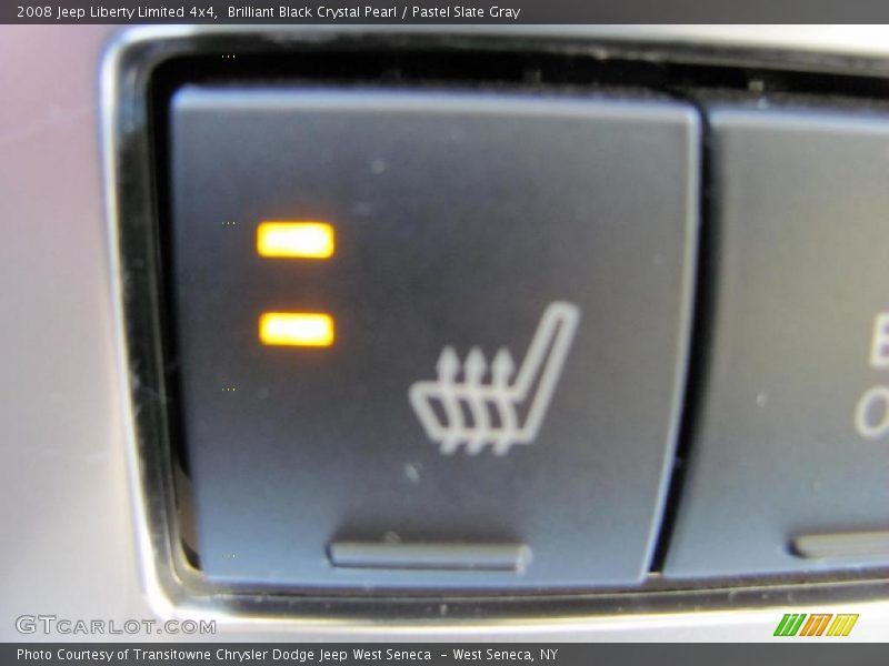 Brilliant Black Crystal Pearl / Pastel Slate Gray 2008 Jeep Liberty Limited 4x4