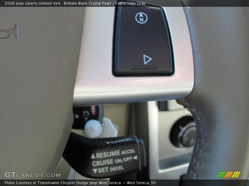 Brilliant Black Crystal Pearl / Pastel Slate Gray 2008 Jeep Liberty Limited 4x4