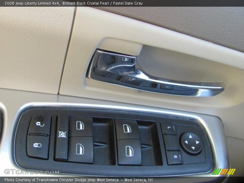 Brilliant Black Crystal Pearl / Pastel Slate Gray 2008 Jeep Liberty Limited 4x4