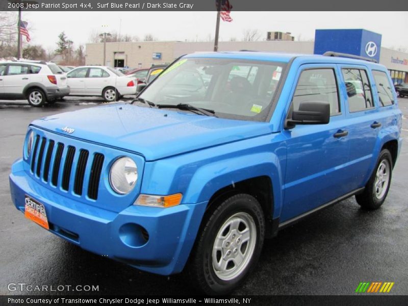 Surf Blue Pearl / Dark Slate Gray 2008 Jeep Patriot Sport 4x4