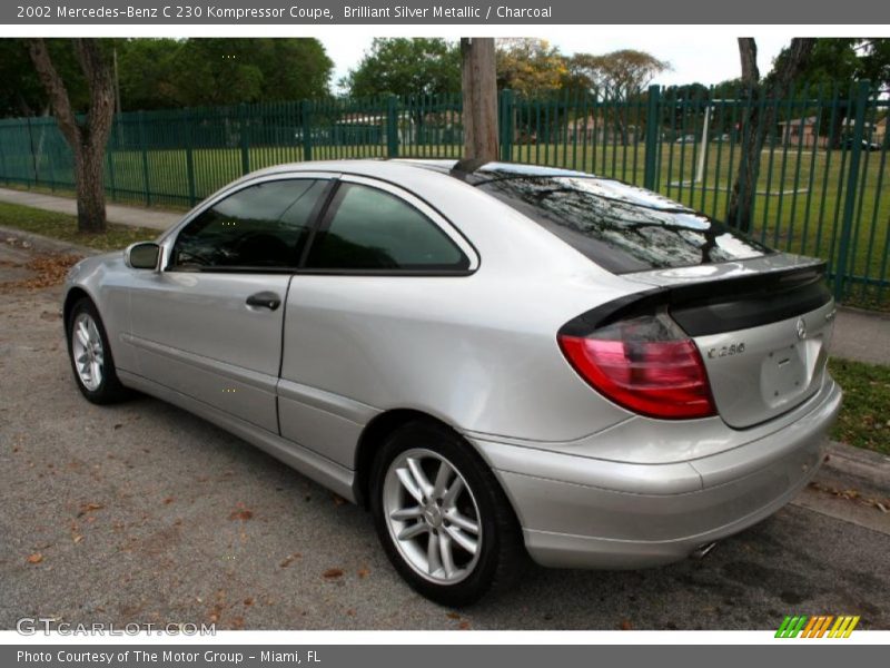 Brilliant Silver Metallic / Charcoal 2002 Mercedes-Benz C 230 Kompressor Coupe