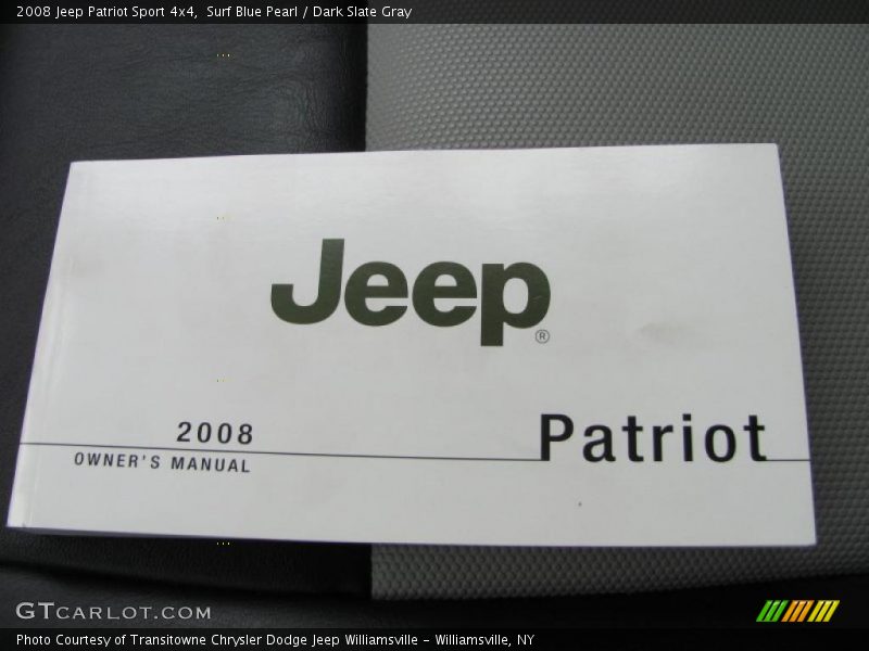 Surf Blue Pearl / Dark Slate Gray 2008 Jeep Patriot Sport 4x4