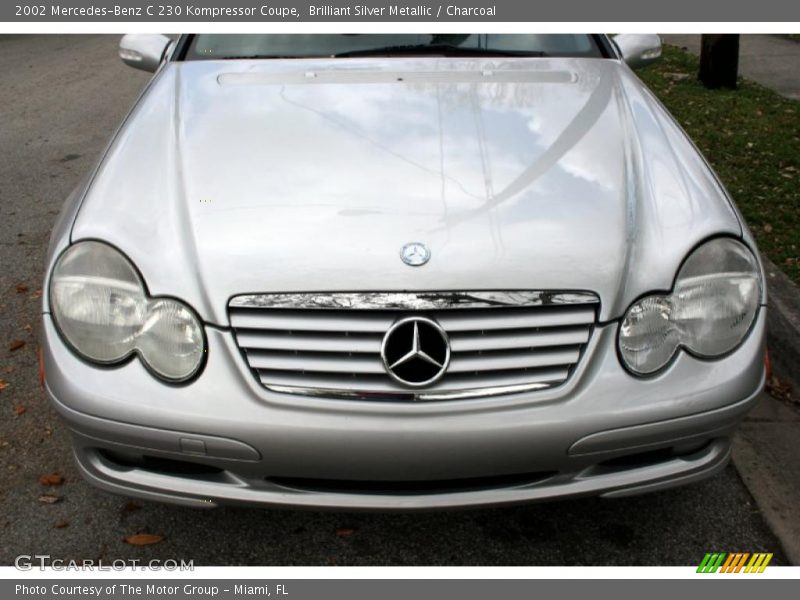 Brilliant Silver Metallic / Charcoal 2002 Mercedes-Benz C 230 Kompressor Coupe