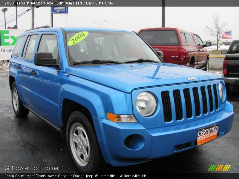 Surf Blue Pearl / Dark Slate Gray 2008 Jeep Patriot Sport 4x4
