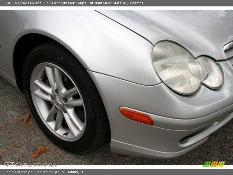 Brilliant Silver Metallic / Charcoal 2002 Mercedes-Benz C 230 Kompressor Coupe