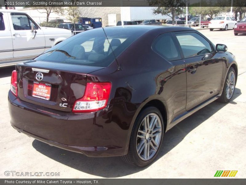 Sizziling Crimson Mica / Dark Charcoal 2011 Scion tC