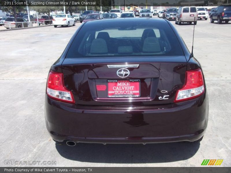 Sizziling Crimson Mica / Dark Charcoal 2011 Scion tC