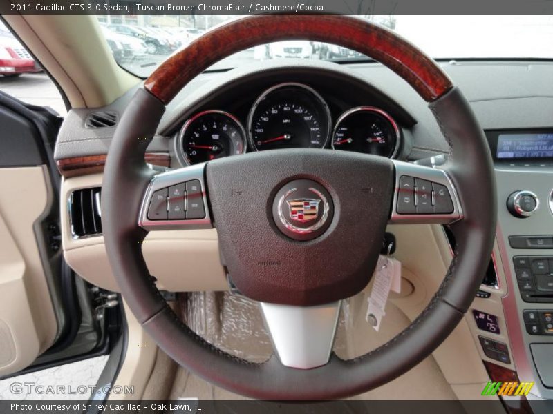 Tuscan Bronze ChromaFlair / Cashmere/Cocoa 2011 Cadillac CTS 3.0 Sedan