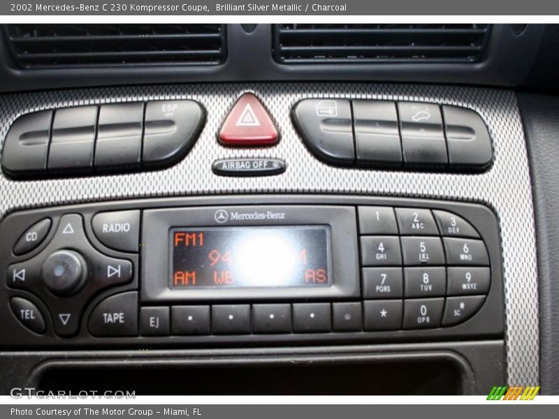 Controls of 2002 C 230 Kompressor Coupe