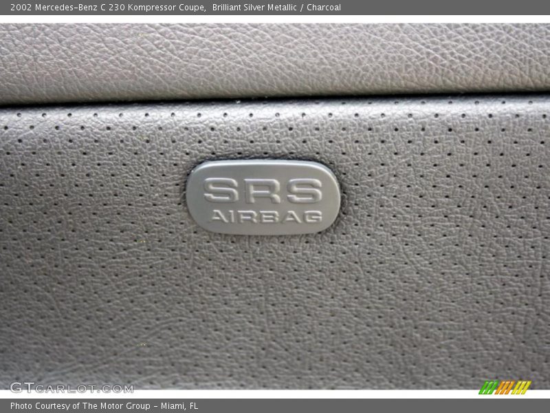 Brilliant Silver Metallic / Charcoal 2002 Mercedes-Benz C 230 Kompressor Coupe