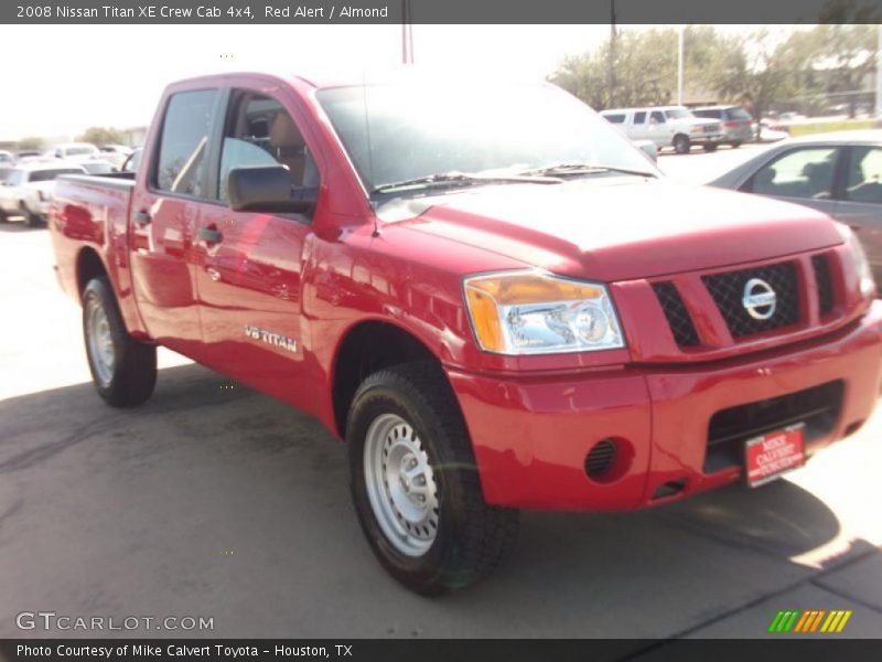 Red Alert / Almond 2008 Nissan Titan XE Crew Cab 4x4
