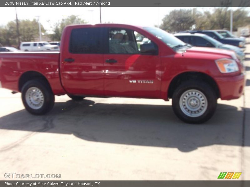 Red Alert / Almond 2008 Nissan Titan XE Crew Cab 4x4