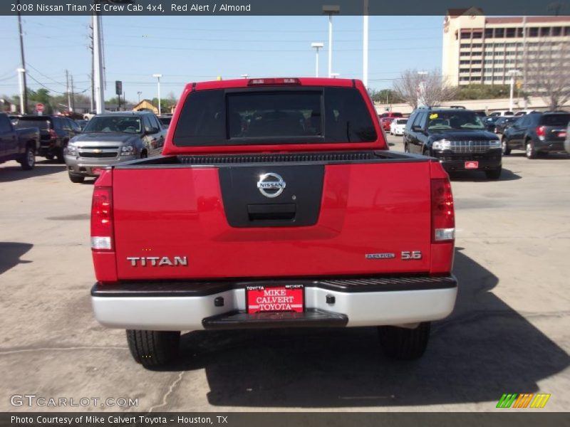 Red Alert / Almond 2008 Nissan Titan XE Crew Cab 4x4