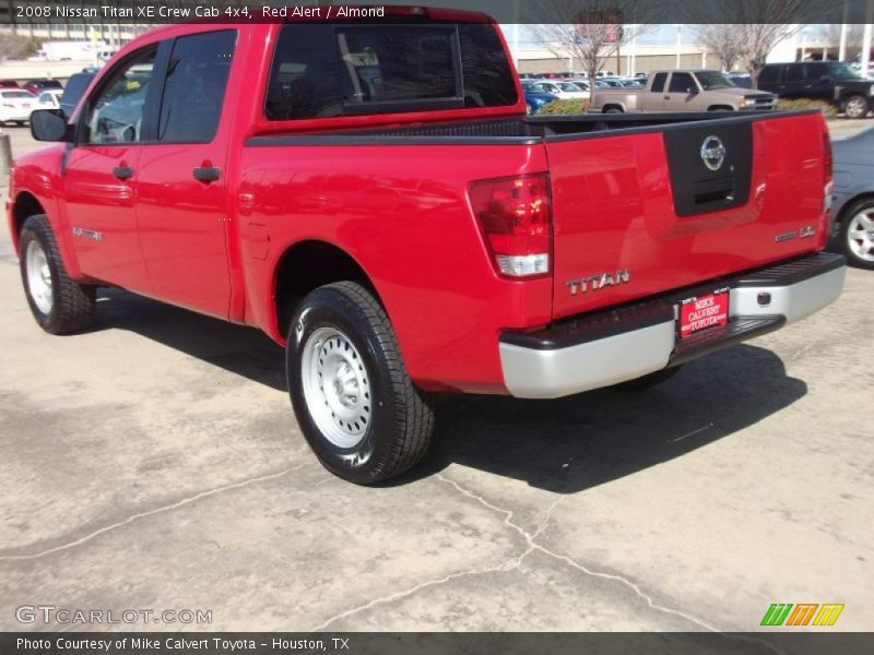 Red Alert / Almond 2008 Nissan Titan XE Crew Cab 4x4